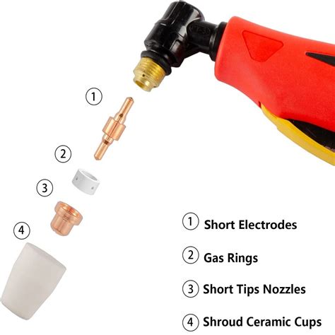 Pcs Plasma Cutting Consumables For Pt Lg Plasma Cutter Torch Fit