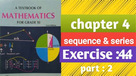 Th Math Exercise Chapter Sequence And Series Th Math Kpk