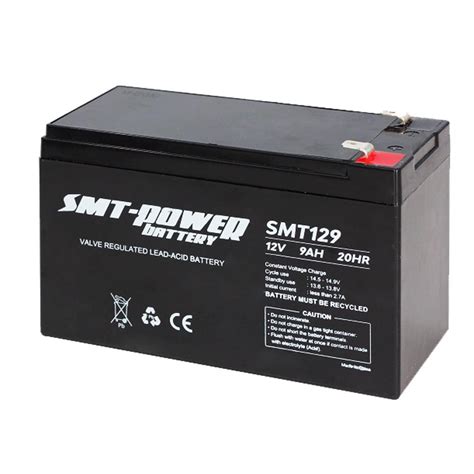 Jual Battery UPS SMT Power 12V 9A Baterai SMT129 9AH 12Volt SMT POWER