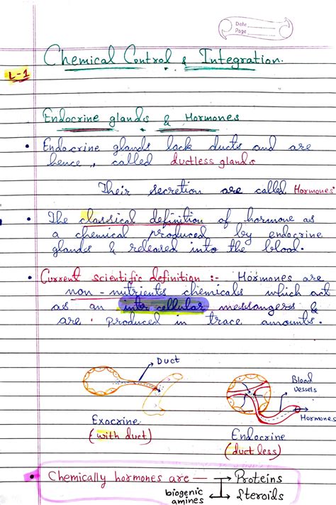 SOLUTION Chemical Control And Integration Neet Handwritten Notes