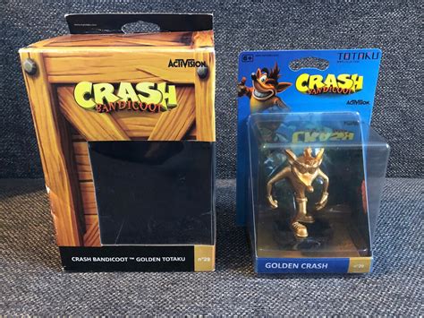 Vintage Crash Bandicoot Gold Golden Crash Totaku No Original