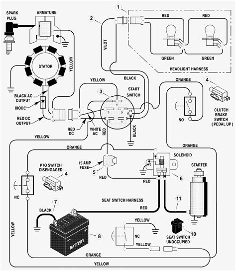 Riding Lawn Mower Ignition Switch Wiring Diagram - Cadician's Blog