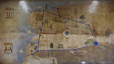 El antiguo mapa ferroviario de Galicia que esconde la estación de Monforte