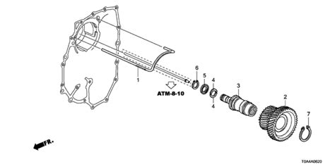 At Idle Shaft At Honda Cr V Door Ex Awd Ka At