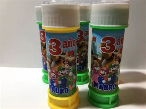 Burbujeros Personalizados Sorpresitas Cumplea Os Mario Bros Cuotas