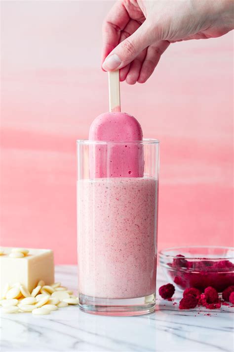 Raspberry White Chocolate Ice Cream Pops Love And Olive Oil