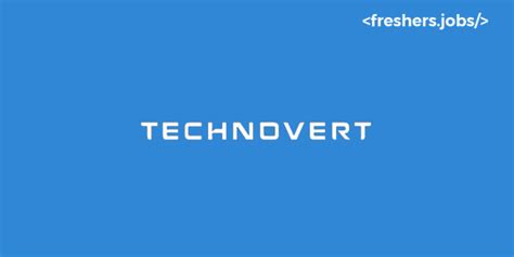 Technovert Recruitment For Freshers As Software Developer Trainee In