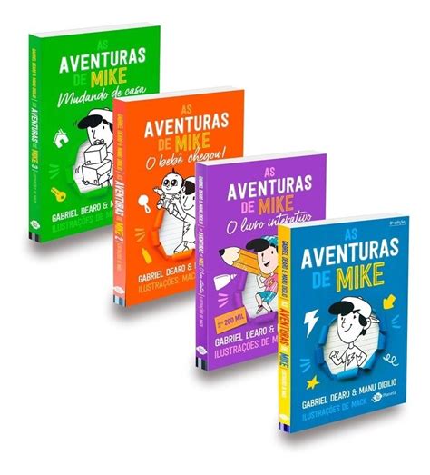 Livro As Aventuras De Mike Coleção Completa 4 Livros Frete grátis