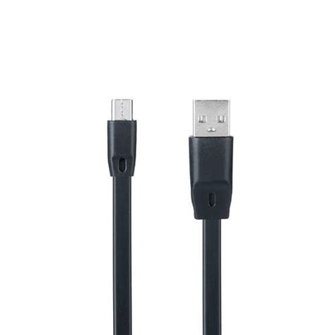 ЮСБ провод микро юсб кабель Optima Flat Speed MicroUSB (C-014) черный ...