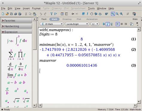 c - Efficient implementation of natural logarithm (ln) and ...