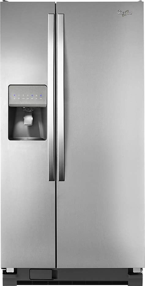 Best Buy Whirlpool 21 2 Cu Ft Side By Side Refrigerator With Thru