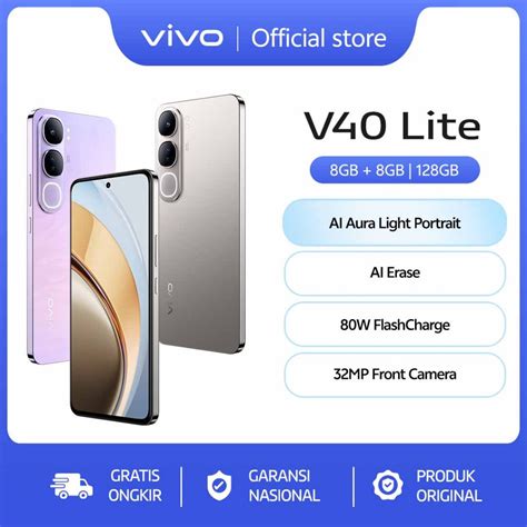 Jual Vivo V Lite G Ai Aura Light Potrait Ai Erase W