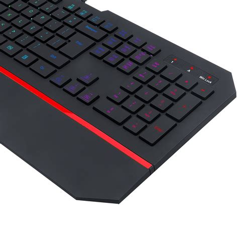 Teclado Gamer Redragon Membrana Karura Preto Rgb K Rgb