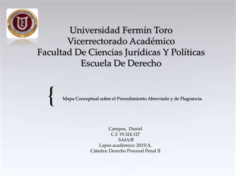 Procedimiento Abreviado Y Flagrancia Ppt