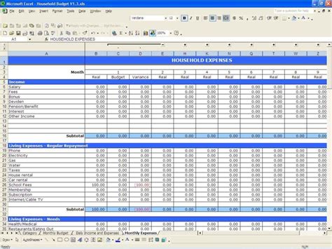 example budget spreadsheet excel — db-excel.com