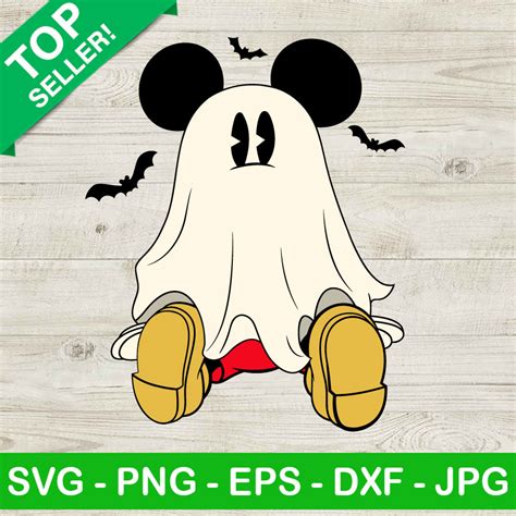 Boo Mickey Mouse SVG Mickey Ghost Halloween SVG Disney Halloween