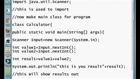 How To Get Input In Java Notepad Code Execution Simple Calculator