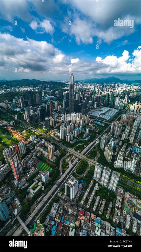 shenzhen aerial photography  res stock photography  images alamy