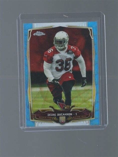 Topps Chrome Deone Bucannon Rookie Blue Wave Refractor Cardinals