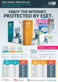 Eset Brochures From SITEX 2015 Singapore On Tech Show Portal