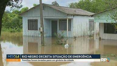 Meio Dia Paraná Curitiba Rio Negro decreta situação de emergência