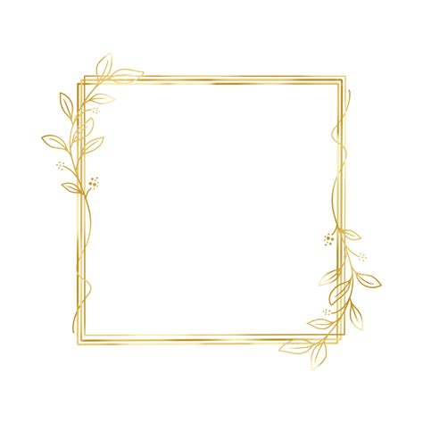 Rectangle Golden Frame Hd Transparent Rectangle Golden Frame With