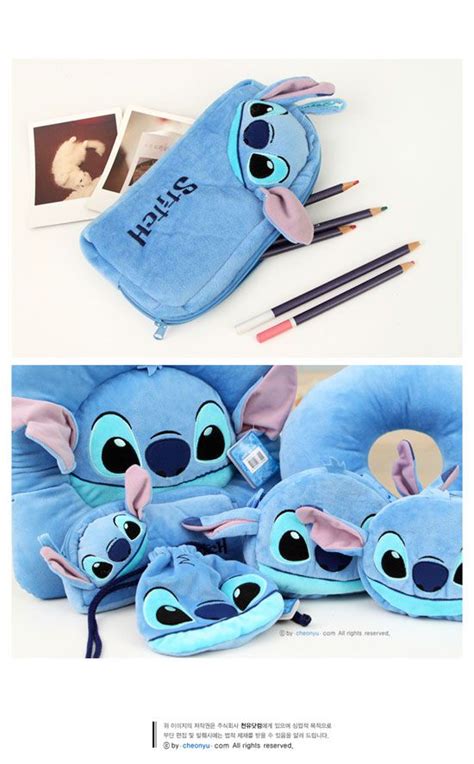 New Cute Soft Stitch Plush Pencil Case Pen Pouch Organizer Lilo And