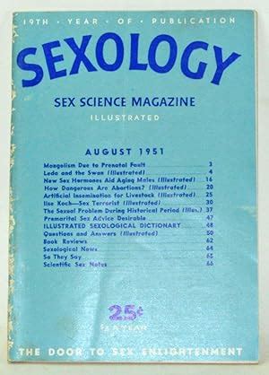 Sexology Sex Science Magazine Abebooks