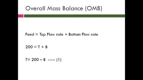 Mass Balance Tutorial Youtube