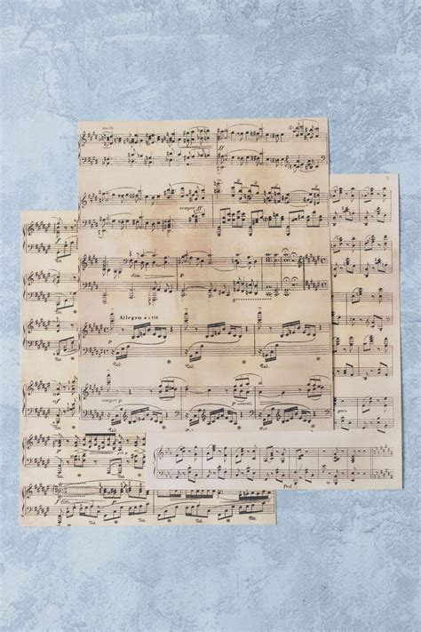 Free Printable Vintage Sheet Music [with Digital Collage Sheets] • Rose Clearfield