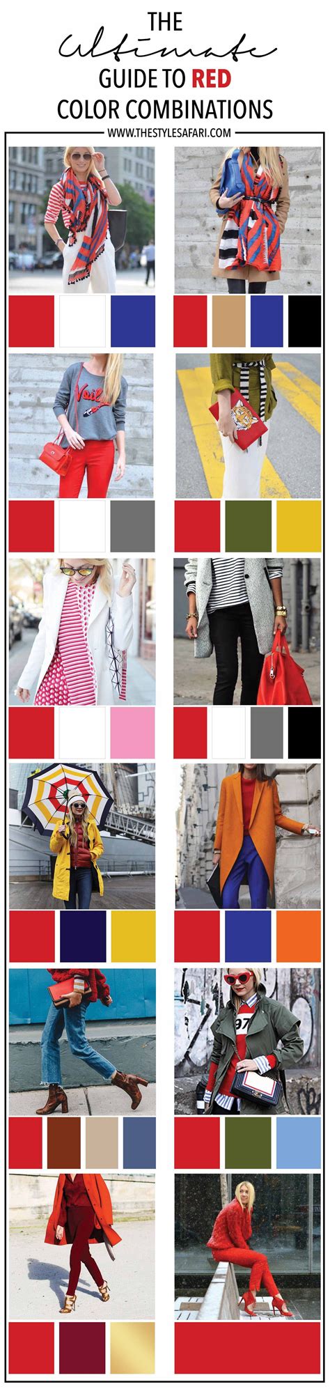 Styling Tips: The Ultimate Guide to Red Color Combinations u2022 ...