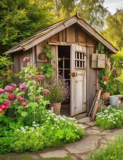 Rustic Potting Sheds