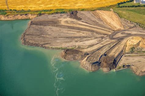 Luftaufnahme Kamp Lintfort Baggersee Und Kies Tagebau In Kamp