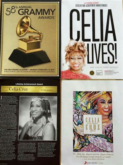 Congratulations To Celia Cruz On Receiving Posthumously The 2016 Grammy