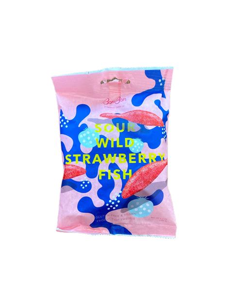 BonBon NYC - Sour Wild Strawberry Fish | Belle General Store Ltd