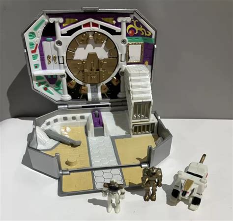 1994 BANDAI MIGHTY Morphin Power Rangers White Ranger Tigerzord Micro