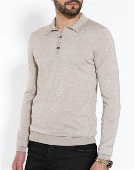 Polo Shirt Aus Kaschmir Seide Herren MaisonCashmere