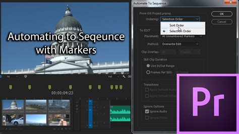 E32 Automate To Sequence With Markers Adobe Premiere Pro Cc 2017 Youtube