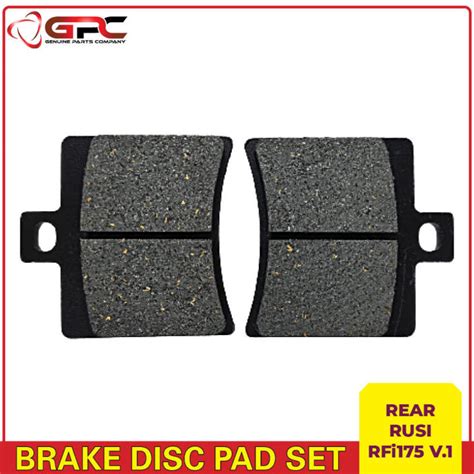 Gpc Rusi Rfi Version Rear Brake Disc Pad Set Lazada Ph