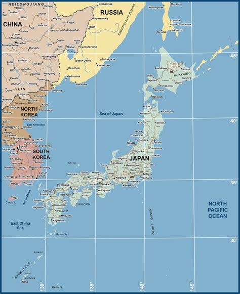 Japan Map Wallpaper