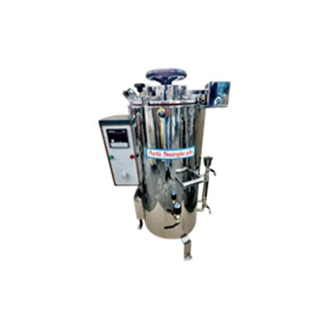 Silver Vertical Single Lever Autoclave 12x20 37 Liters At Best Price In