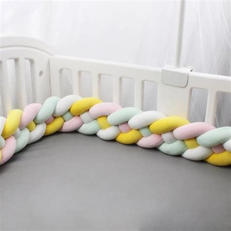 Tour De Lit Bebe Coussin Serpent Velours Berceau Pare Chocs Tresse Bebe