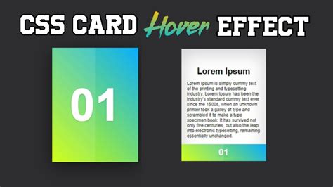 Pure CSS Card Hover Effect HTML5 CSS3 Full Tutorial YouTube