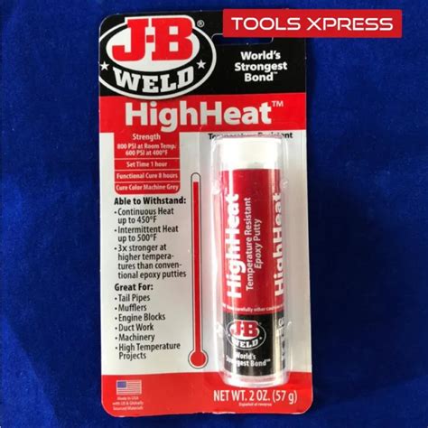 Jb Weld High Heat Temperature Resistant Epoxy Putty Lazada Ph