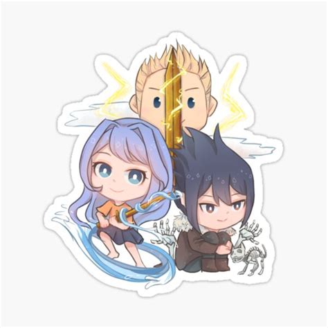 Bnha X Pjo The Big Three Sticker For Sale By Chaoticalcomet Redbubble