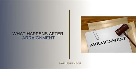 What Happens After Arraignment In 2023 Ravel Law Firm