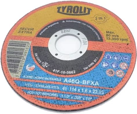 Disco De Corte Metal Tyrolit Secur X Mm X Unidades Env O Gratis