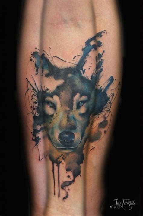 Watercolor Tattoos Wolves Ideas Flawssy