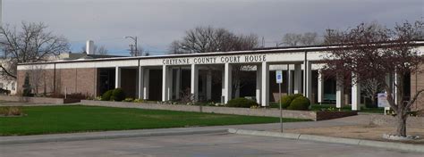 Cheyenne County Courthouse In Sidney Nebraska East Front Side