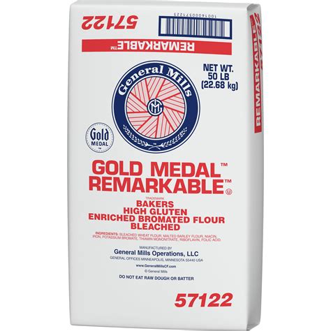 Gold Medal Remarkable Bakers Flour High Gluten Enriched Bromated